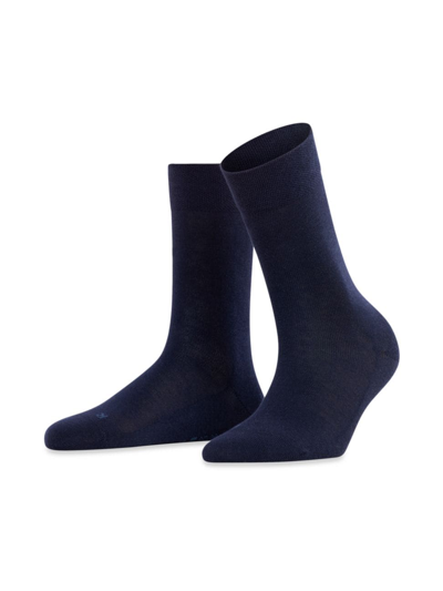 Shop Falke Women's Sensitive London Socks In Dark Navy