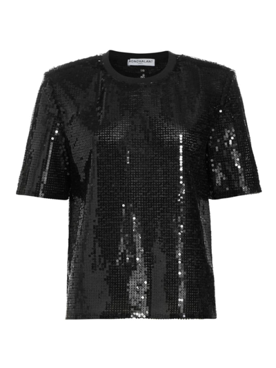 Shop Nonchalant Label Women's Grace Sequin T-shirt In Black