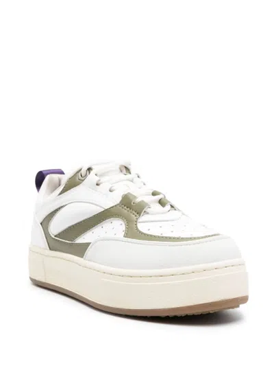 Eytys Sidney Panelled Sneakers In White