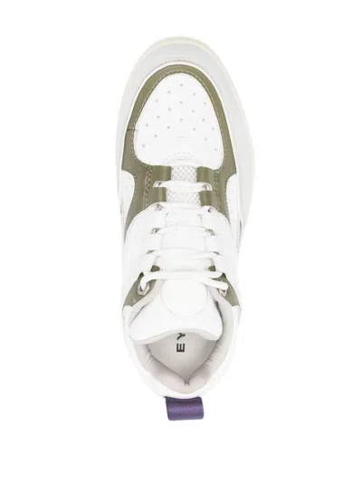 Eytys Sidney Panelled Sneakers In White