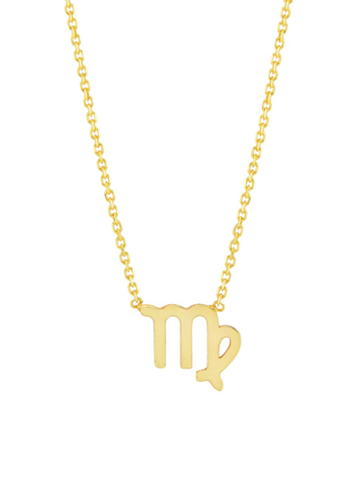 Shop Saks Fifth Avenue Women's 14k Gold Astrological Sign Pendant Necklace In Virgo