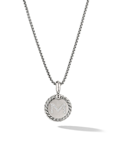 Shop David Yurman Women's Initial Charm With Pavé Diamonds In Initial M
