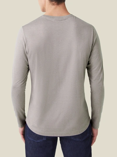 Shop Luca Faloni Nocciola Brown Long-sleeved Silk-cotton T-shirt In Light Brown