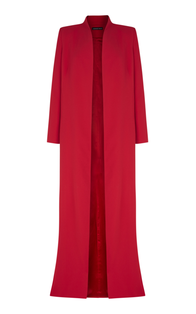 Shop Sophie Et Voila Long Tailored Coat In Red