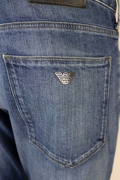 Shop Ea7 Emporio Armani Jeans In Blue Denim