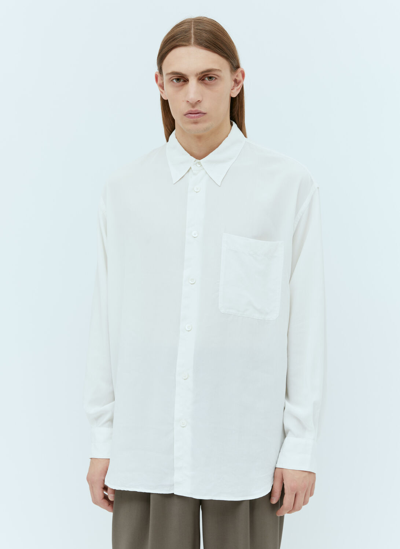 Shop Lemaire Relaxed Shirt In White