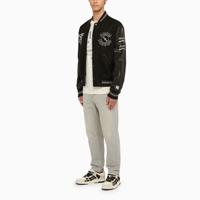 Shop Amiri Bomber Jacket With Patches In Black