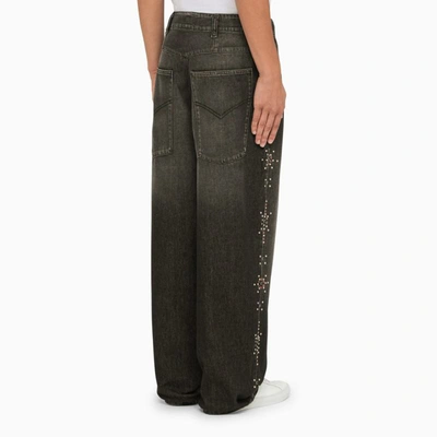 Shop Bluemarble Washed Baggy Jeans In Black