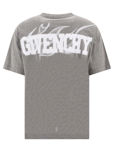 Shop Givenchy T-shirt With  Label In Grey