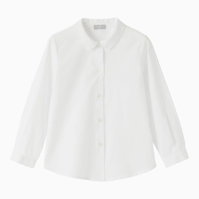 Shop Il Gufo Poplin Shirt In White