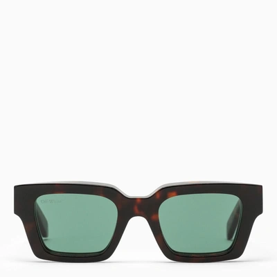 OFF-WHITE Virgil Abloh OER1019 Tortoiseshell Carrara Brown Sunglasses