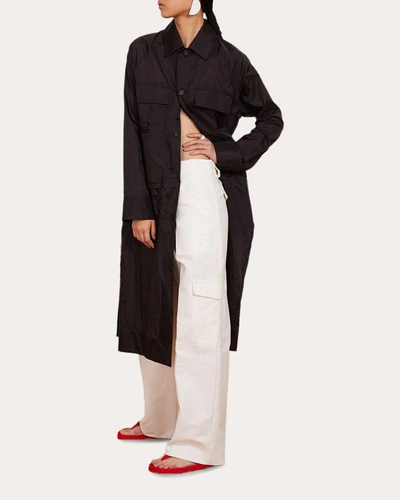 Shop Caalo Women's Two-length Utility Jacket In Black