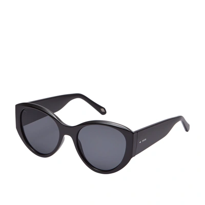 Shop Fossil Women's Cat Eye Sunglasses In Black