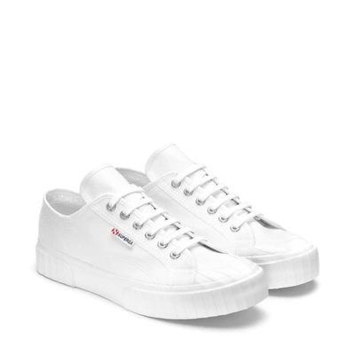 Shop Superga Unisex 2630 Stripe Sneakers In White