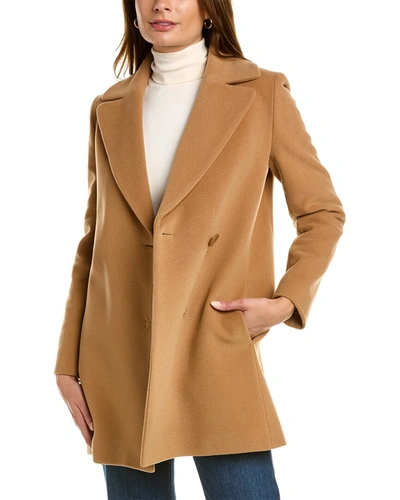 Shop Cinzia Rocca Icons Wool & Cashmere-blend Coat In Brown