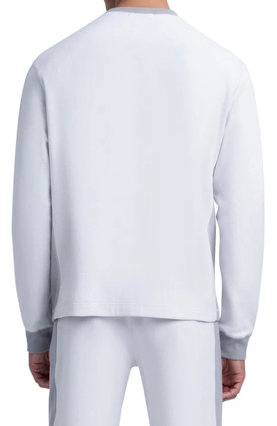 Shop Bugatchi Comfort Long Sleeve T-shirt In Chalk