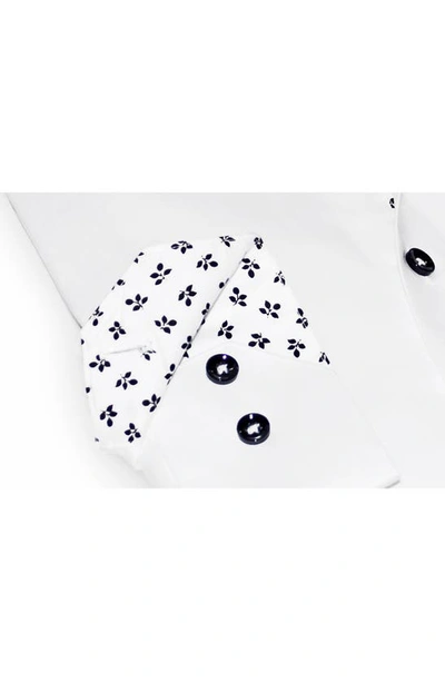 Levinas Contemporary Fit Solid Button-up Shirt In White