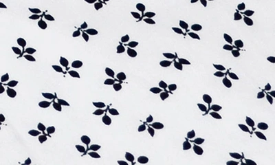 Levinas Contemporary Fit Leaf Print Button-up Shirt In Black Leaf Print