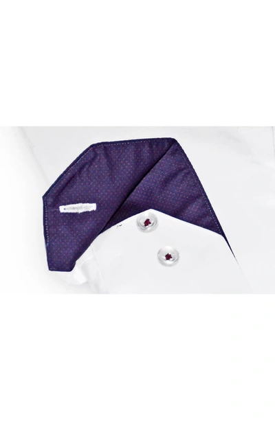 Levinas Contemporary Fit Solid Button-up Shirt In White