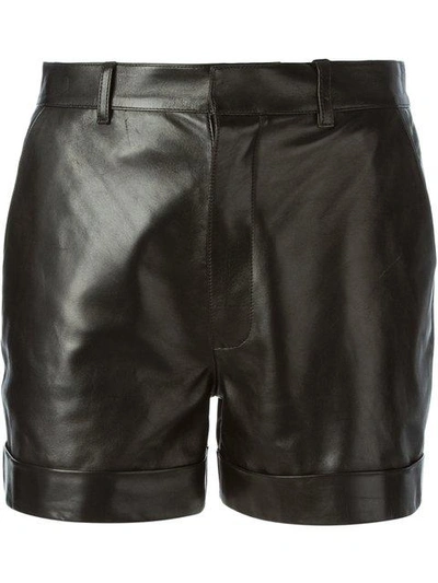 Shop Saint Laurent Cuffed Shorts