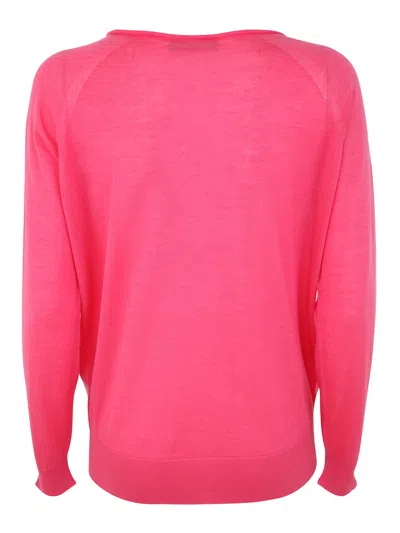 Nuur Wide Neckline Pullover In Rosado