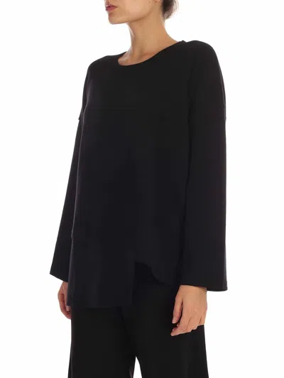 Fuzzi Oversize Pullover In Black In Negro