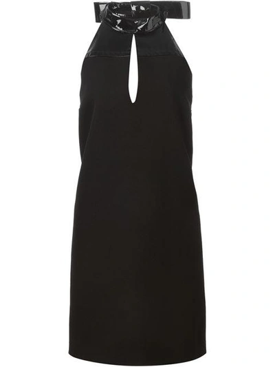 Shop Maison Margiela Bow Strap Dress - Black