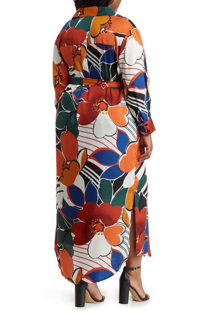 By Design Emmeline Stripe Maxi Dress In In Bloom Rust