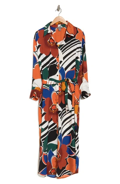 By Design Emmeline Stripe Maxi Dress In In Bloom Rust