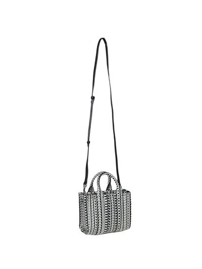 Marc Jacobs Micro Tote In Monogram Leather In Black
