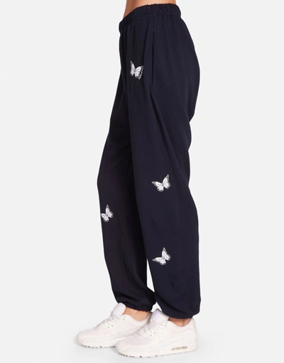Lauren Moshi Chantria Optimist Butterflies In Dark Navy