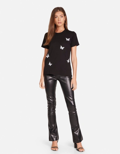 Lauren Moshi Croft Optimist Butterflies In Black