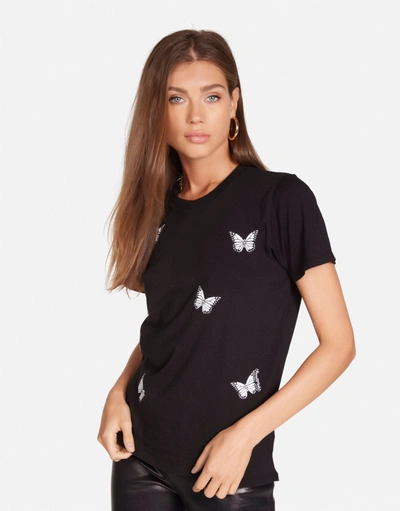 Lauren Moshi Croft Optimist Butterflies In Black