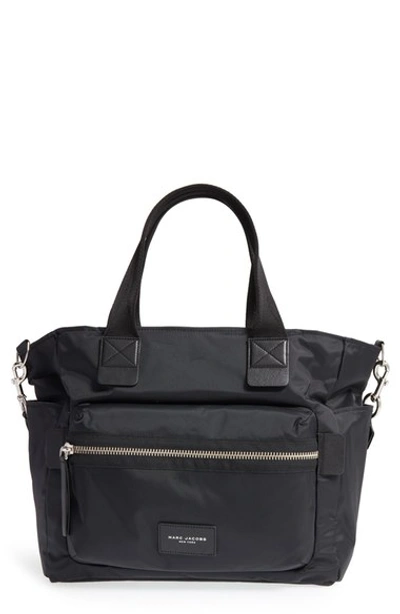 Shop Marc Jacobs 'biker' Nylon Baby Bag In Black