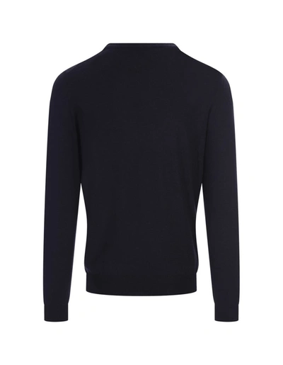 Shop Fedeli Night Cashmere Sweater In Blue