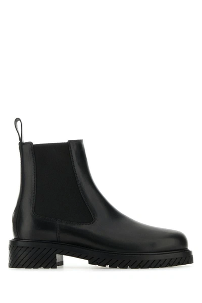 Shop Off-white Off White Boots In Blackblac