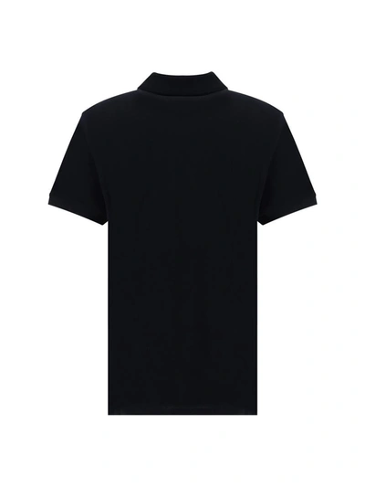 Shop Ami Alexandre Mattiussi Ami Paris Polo Shirts In Black