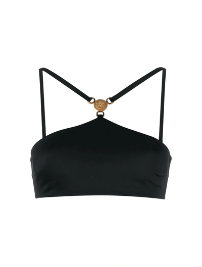 Shop Versace Swim Bikini Recycled Lycra Vita + Modulo In Black
