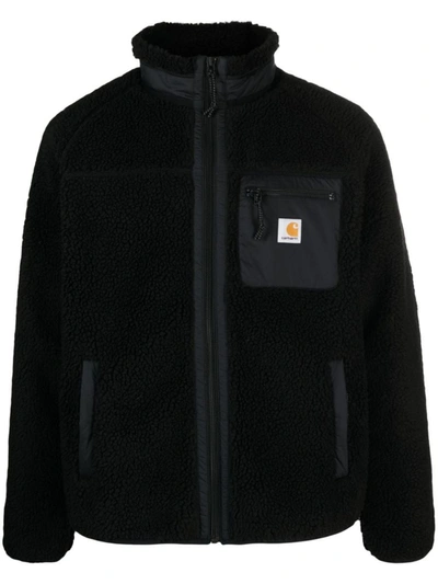 Shop Carhartt Wip Prentis Fleece Jacket In Black