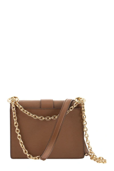 Shop Michael Kors Greenwich - Saffiano Leather Bag In Brown