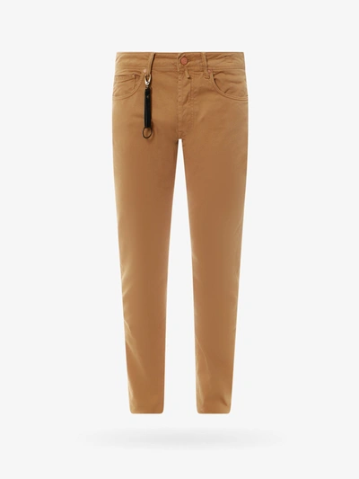 Shop Incotex Trouser In Brown