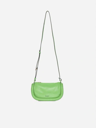 Shop Jw Anderson The Bumper-12 Leather Bag In Neon Green