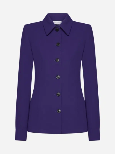 Shop Dries Van Noten Shirt Blazer In Purple