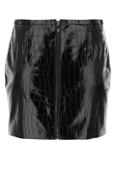 Shop Versace Skirts In Black