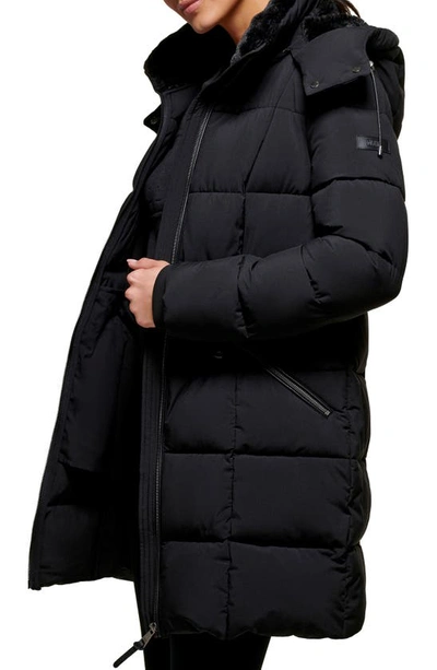 Dkny walker faux fur hooded down parka deals