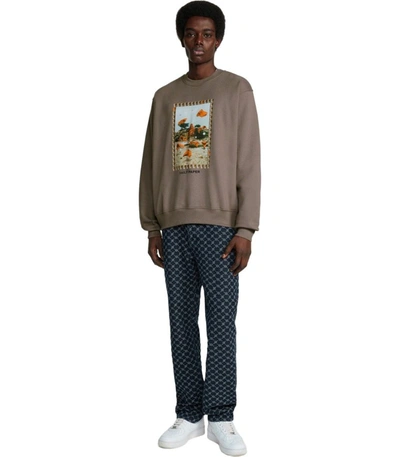 Shop Daily Paper Rashad Taupe Sweatshirt In Brown