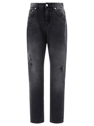 Shop Dolce & Gabbana "boyfriend" Jeans In Black