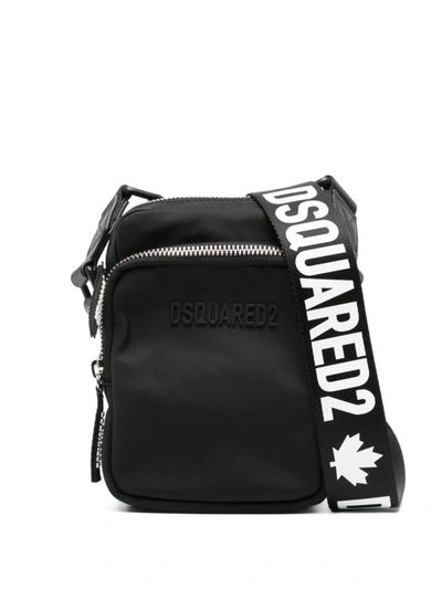 Shop Dsquared2 Made With Love Logo-embossed Crossbody Bag In Nero