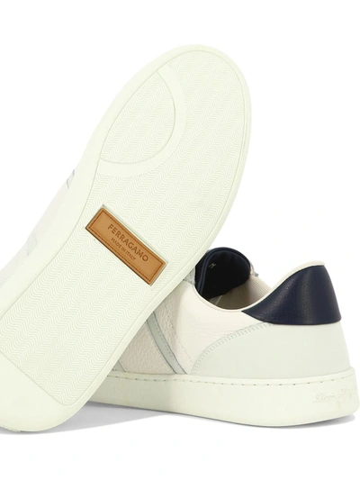 Shop Ferragamo "achille 1" Sneakers In White