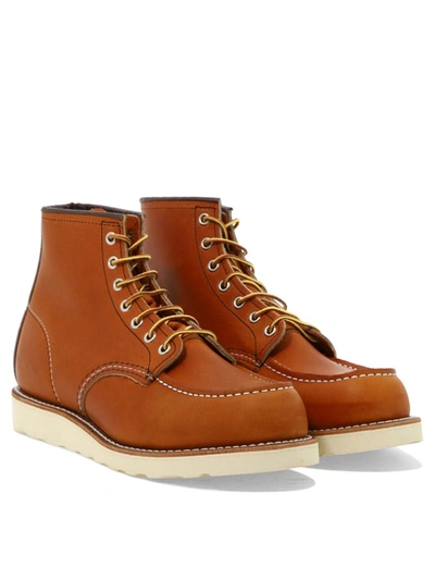 Shop Red Wing Shoes Punta "moc" In Brown